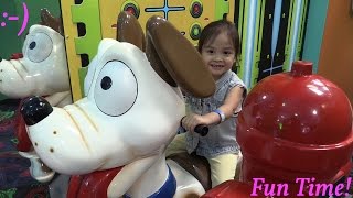 Amusement Theme Park Hulyan amp Mayas Fun Arcade Games Kiddie Slide and Basketball Playtime [upl. by Adair]