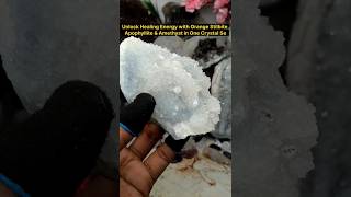 Beautiful Apophyllite Stilbite Orange Stillbite amp Chalcedony Geode Collection  GEMS by AK [upl. by Richers]