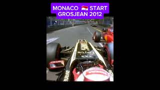 GROSJEAN MONACO 🇲🇨 START v8 formula1 f1onboard [upl. by Buskus558]