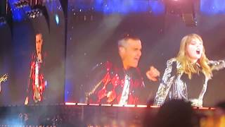 Taylor Swift amp Robbie Williams  Loving Angels Instead LIVE 23618 [upl. by Silliw]