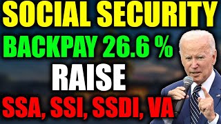 SOCIAL SECURITY UPDATE  Backpay  206 Raise to Social Security SSDI SSI in 2024 [upl. by Ariamoy]