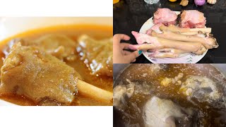 Mutton paye recipeeasy amp fast goat trotters recipe How to make Mutton paye At homeGoat trotters [upl. by Cordy711]