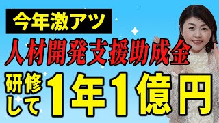 【意外と知らない】研修受けて貰える高額助成金！人材開発支援助成金 事業展開等リスキリング支援コースを社労士が解説！ [upl. by Jemmy]