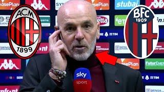 MIO DIO GUARDA COSA HA DETTO PIOLI DOPO IL PAREGGIO CONTRO IL BOLOGNA NOTIZIE DI MILAN [upl. by Calbert]