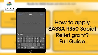 How to apply SASSA R350 Social Relief grant Full Guide [upl. by Nazus]