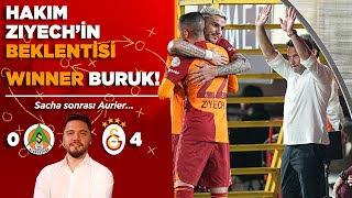 Hakim Ziyech in beklentisi  Winner Okan Buruk  Alanyaspor0 Galatasaray4 [upl. by Retsevlis]