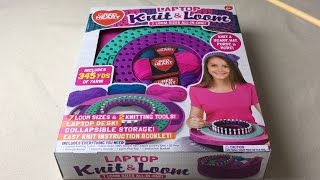 Unboxing Laptop Knit amp Loom Kit by Horizon with Red Heart Yarn [upl. by Maleeny586]