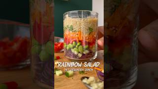 SUPER MEAL PREP Rainbow Salad mit Quinoa 🤩 [upl. by Koser]