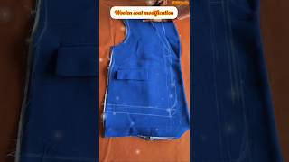 How to Alter Wool Coat Clothes shorts upcycling fashionhacks winterfashion [upl. by Uni]