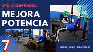 7 EJERCICIOS de POTENCIA en gimnasio para FUTBOLISTAS 💪 Álvaro Molinos [upl. by Attenna756]