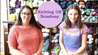 Kristy Glass Knits Knitting off Broadway [upl. by Towbin184]