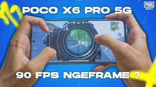 UNBOXING  TEST BERMAIN PUBG MOBILE 90 FPS DI POCO X6 PRO  NGEFRAME   POCO X6 PRO PUBG TEST 2024 [upl. by Isaac]