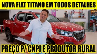 NOVA FIAT TITANO RANCH EM TODOS DETALHES E PREÇOS ESPECIAIS [upl. by Adnawat796]