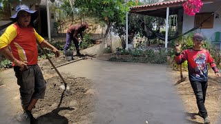 A CADA DIA UMA NOVA CONQUISTA DESSA VEZ FOI O PISO DA FRENTE DA FAZENDINHA [upl. by Stacy]