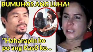 MANNY PACQUIAO EM0SY0NAL NA HUMARAP SA PUBLlK0 MATAP0S ARESTUHlN NG NBl [upl. by Acnoib777]