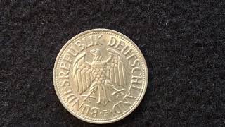 1971 Germany 1 Deutsche Mark Coin [upl. by Emixam]