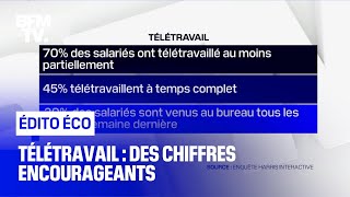 Télétravail  des chiffres encourageants [upl. by Stroup970]