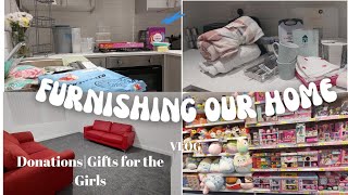 FURNISHING MY APARTMENT  FAMILY PREPARATIONS  UK LIVING [upl. by Einamrej]