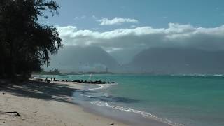 beach at Kanaha Beach Park Kahului Maui Hawaii [upl. by Irotal]