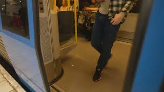 Sweden Stockholm subway ride from Odenplan to Hötorget [upl. by Acile274]