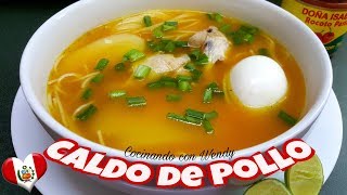 Receta Caldo De Pollo Clasico Delicioso [upl. by Christina560]