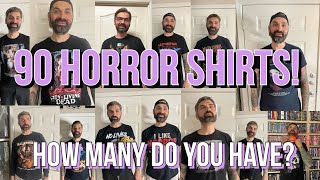 My HORROR MOVIE TShirt Collection [upl. by Margalit]