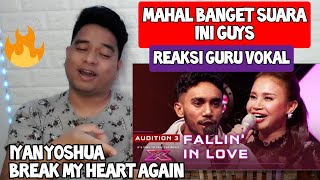 KUPAS SUARA MAHAL  IYAN YOSHUA  BREAK MY HEART AGAIN  X FACTOR INDONESIA 2021 Reaction [upl. by Ahsenyl958]