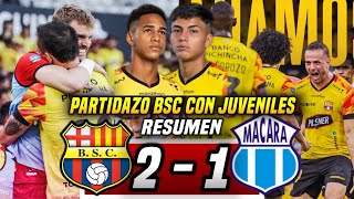 VOLVIÓ EL ÍDOLO con JUVENILES BARCELONA SC 21 MACARÁ RESUMEN GRAN PARTIDO de BSC y VICTORIA [upl. by Mill]