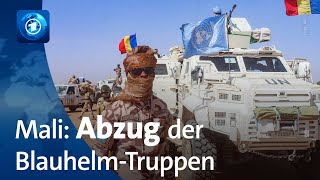 UNMission in Mali Abzug der Truppen [upl. by Airelav600]