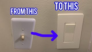 How to install a Rocker switch  upgrade from a toggle switch [upl. by Sam334]