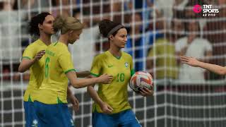 Inglaterra x Brasil  Finalíssima Feminina  2023  FIFA 23 [upl. by Arymat]