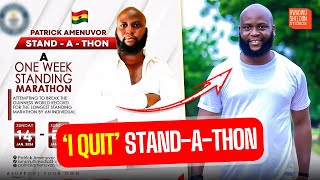 Ghanaian man who started standathon sadly quits after few hours [upl. by Connelly]