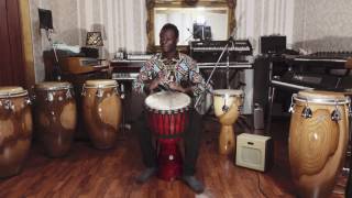 Issiaka Dembele amp Ossi Percussion 14quot maple djembe [upl. by Aoniak]