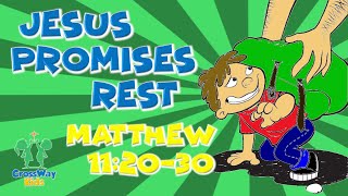 Sept 20th Jesus Promises Rest  Matthew 1120–30 [upl. by Dalia286]