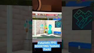 Futuristic FPS BOOSTING Texture Pack Minecraft Bedrock shorts [upl. by Namrac273]