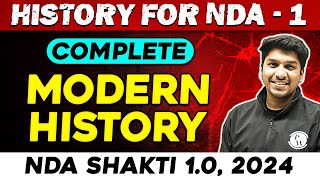 NDA History  Modern History  NDA 1 2024  Defence Wallah [upl. by Nylrahc]