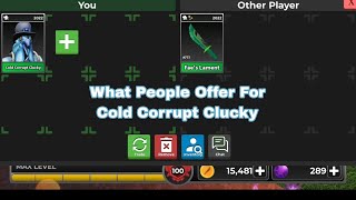 What People Offer For Cold Corrupt Clucky  🔪Survive The Killer [upl. by Montana]