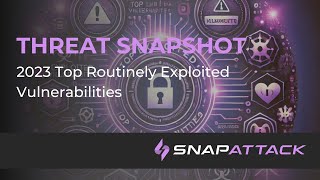 2023 Top Routinely Exploited Vulnerabilities  Threat SnapShot [upl. by Ellahcim]