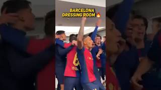 Barcelonas dressing room celebrating their El Clásico victory [upl. by Ahcatan]