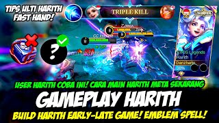 HARITH GANTI ITEM❗TUTORIAL COMBO HARITH BUFF  BUILD HARITH TERSAKIT 2024❗GAMEPLAY HARITH FAST HAND [upl. by Ankeny]