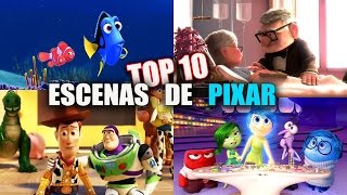 10 MEJORES ESCENAS DE PELÍCULAS DISNEY PIXAR  INTENSAMENTE TOY STORY NEMO UP TRAILER ESPAÑOL 2015 [upl. by Nortyad]