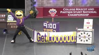 Tennessee Tech University quotAwesome Eaglequot  UCA Open Mascot National Champion 2014 [upl. by Duaner]