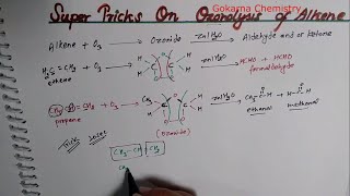 Super Trick on Ozonolysis  Properties of Alkene  Organic Chemistry [upl. by Saref]