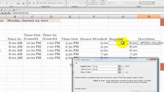 How to Calculate Overtime Hours on a Time Card in Excel [upl. by Leuneb]