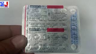 Amitryn 10mg Tablet  Amitriptyline Hydrochloride 10mg tablet  Amitryn 10mg tablet use Review Hindi [upl. by Amil843]