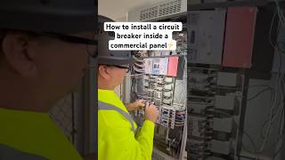 Commercial Electrician Tips how to install BoltOn Circuit Breakers  3 Phase electrican [upl. by Lachus]