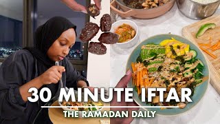 QUICK LAST MINUTE IFTAR RECIPE  Spicy Salmon Bowl amp Chocolate Dates  The Ramadan Daily Vlog [upl. by Berkly]