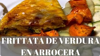 Frittata de verduras en arrocera eléctrica  El Desayuno perfecto para compartir [upl. by Ingaberg]