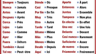 60 Adverbes très Importants et Utiles en Espagnol Pour débutants  Vocabulaire de base Espagnol [upl. by Thurman]