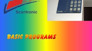 The Basic Programs on a Scantronic 9448 [upl. by Gwyn]